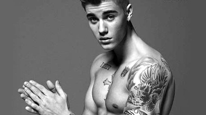 Justin Bieber chico Calvin Klein