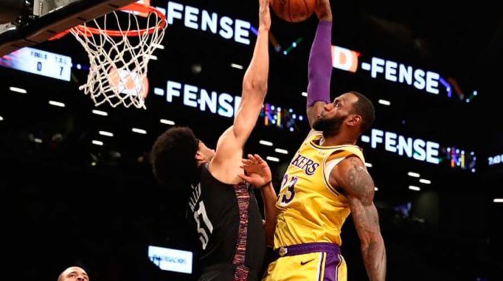 Un gran LeBron James no puede con unos Brooklyn Nets en racha