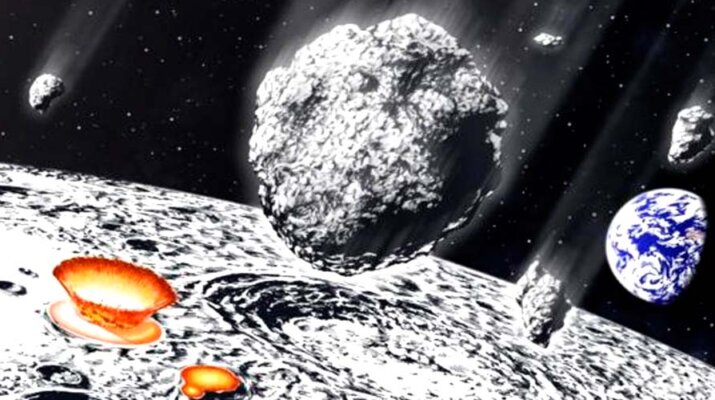 Una lluvia de meteoritos gigantes bombardeó la Tierra y la Luna hace 800 millones de años