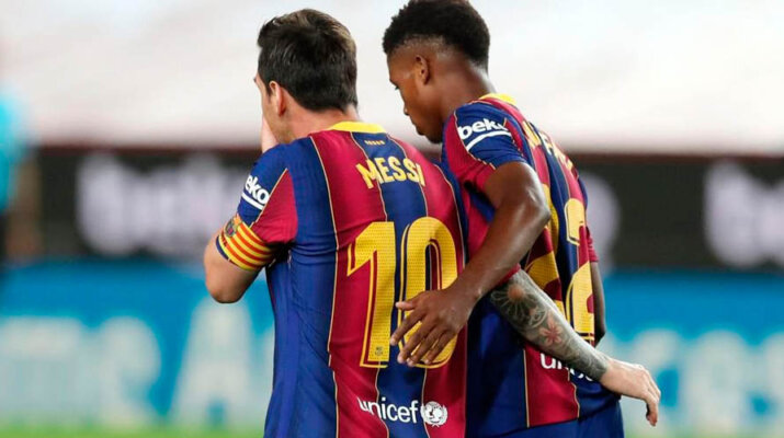 Ansu Fati: "Messi siempre me ayuda y me da consejos"