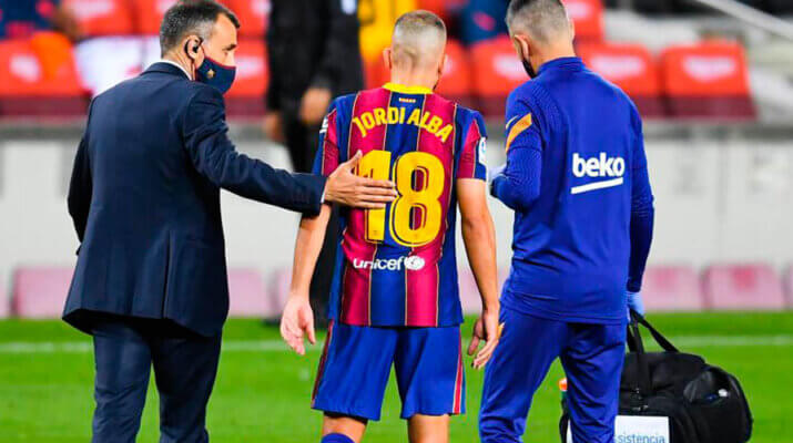 Confirmada la lesión de Jordi Alba