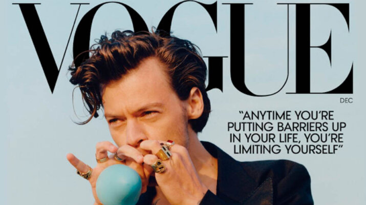 Harry Styles, primer hombre en acaparar la portada de 'Vogue'
