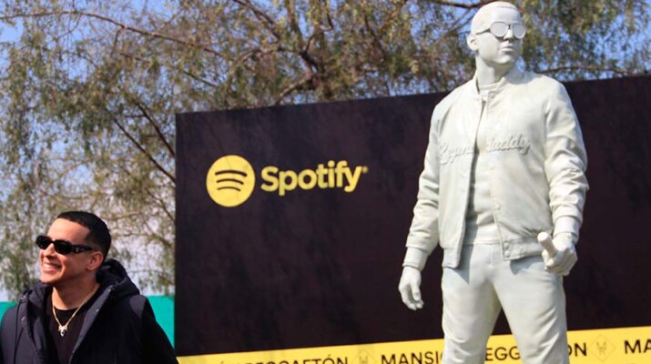 Spotify homenajea a Daddy Yankee con una estatua en Chile