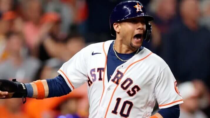 Yulieski Gurriel disparó imparable ante Phillies y se convirtió en el cubano con más hits en una Serie Mundial