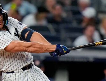Jonrón de Giancarlo Stanton ante Houston Astros se convirtió en el más fuerte de lo que va de temporada
