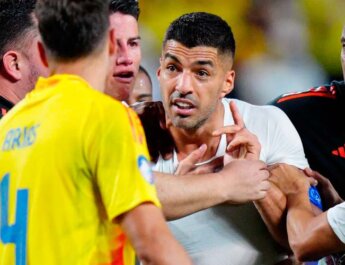 Luis Suárez acusó a Miguel Borja de ser el responsable por la pelea en las gradas