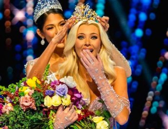 Victoria Kjaer representante de Dinamarca se convierte en Miss Universe 2024