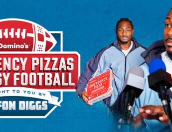 Domino's® está haciendo equipo con el mejor receptor Stefon Diggs, para donar Emergency Pizzas por un valor de 1 millón de dólares