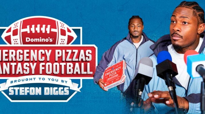 Domino's® está haciendo equipo con el mejor receptor Stefon Diggs, para donar Emergency Pizzas por un valor de 1 millón de dólares