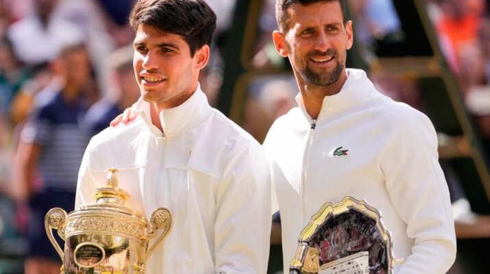 Novak Djokovic advierte que Carlos Alcaraz podría romper sus récords
