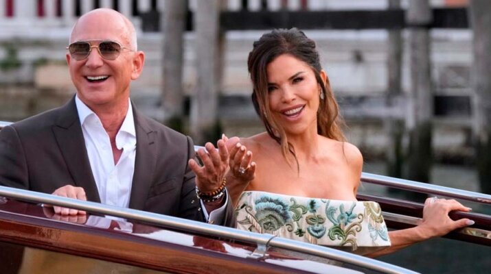 Lauren Sánchez lució un lujoso vestido de novia inspirado en Sophia Loren