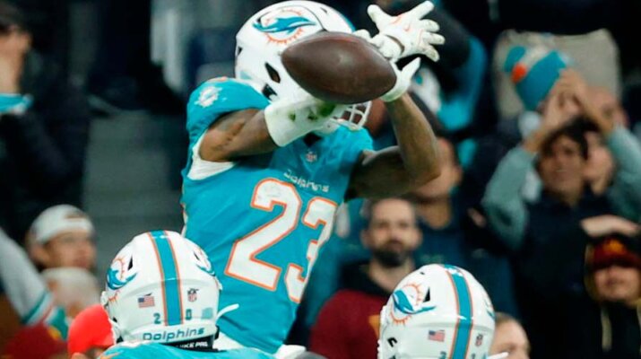 Miami Dolphins imitó celebración de Cristiano Ronaldo en el Santiago Bernabéu