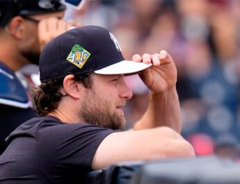 Gerrit Cole alcanza 96.9 mph en sesión de bullpen con los Yankees tras cirugía Tommy John