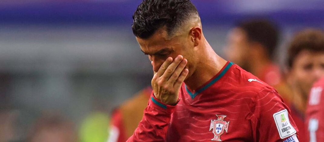 Cristiano Ronaldo rompe en llanto tras tras ser eliminado del Mundial 2026