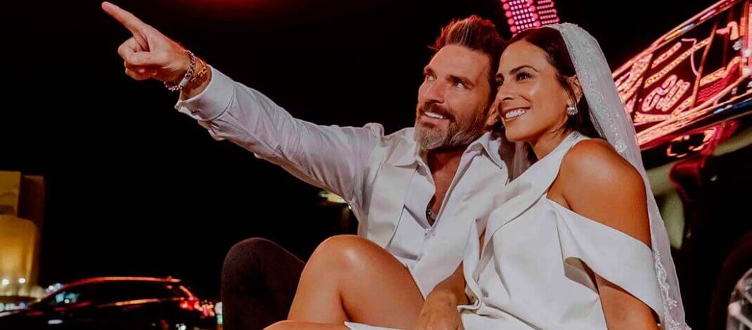 Julián Gil y Valeria Marín se casan otra vez en Las Vegas