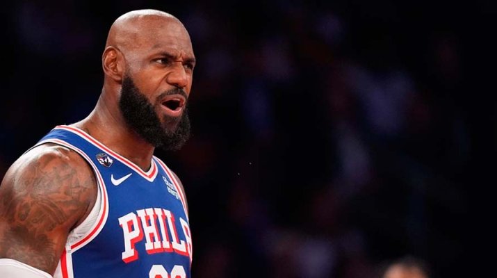 LeBron James arruinó la fiesta a New York Knicks en su estreno como campeones ante Sixers